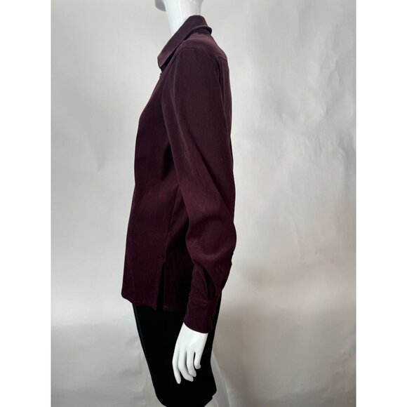 Allison Taylor Womens Stretch Button-Up Blouse - Small - 97% Polyester 3% Spande - Picture 14 of 15